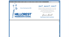 Desktop Screenshot of hillcrestschool.ca